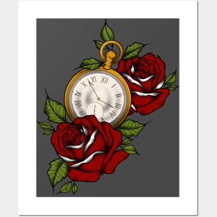 Roses, Clock Posters and Art